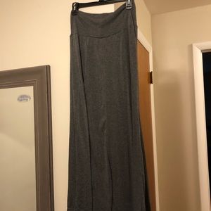Gray maxi skirt